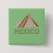 MEXICO VIERKANTE BUTTON 5,1 CM (Voorkant)