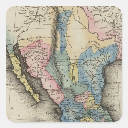 Mexico Vierkante Sticker (Voorkant)