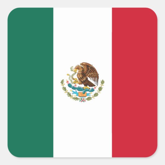 MEXICO VIERKANTE STICKER (Voorkant)