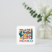 MEXICO VIERKANTE VISITEKAARTJE (Staand voorkant)