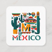MEXICO VIERKANTE VISITEKAARTJE (Achterkant)