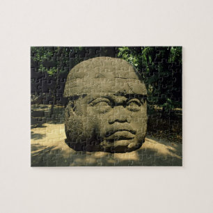 Mexico, Villahermosa, reusachtig Olmekenhoofd, La Legpuzzel