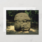 Mexico, Villahermosa, reuzenkop Olmec, La Venta Briefkaart (Voorkant / Achterkant)