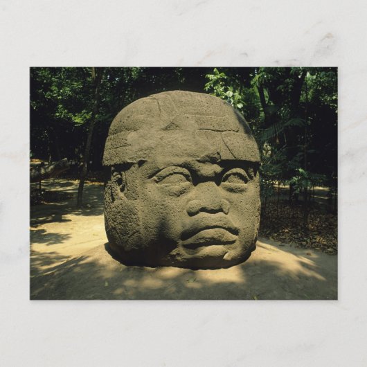 Mexico, Villahermosa, reuzenkop Olmec, La Venta Briefkaart (Voorkant)