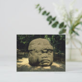 Mexico, Villahermosa, reuzenkop Olmec, La Venta Briefkaart (Staand voorkant)