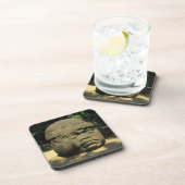 Mexico, Villahermosa, reuzenkop Olmec, La Venta Drankjes Onderzetter (Rechterzijde)