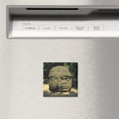 Mexico, Villahermosa, reuzenkop Olmec, La Venta Magneet (Insitu (Vaatwasser))