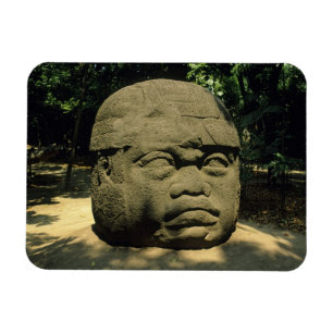 Mexico, Villahermosa, reuzenkop Olmec, La Venta Magneet