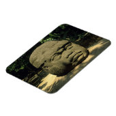 Mexico, Villahermosa, reuzenkop Olmec, La Venta Magneet (Linkerzijde)