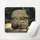 Mexico, Villahermosa, reuzenkop Olmec, La Venta Muismat (Met muis)