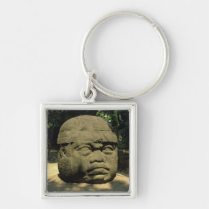 Mexico, Villahermosa, reuzenkop Olmec, La Venta Sleutelhanger