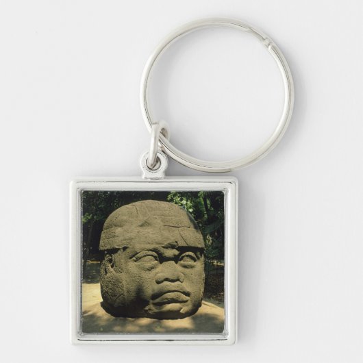 Mexico, Villahermosa, reuzenkop Olmec, La Venta Sleutelhanger (Voorkant)
