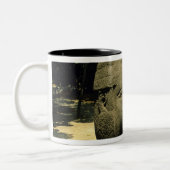 Mexico, Villahermosa, reuzenkop Olmec, La Venta Tweekleurige Koffiemok (Links)