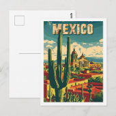 Mexico Vintage Beroemde Reisplaats Briefkaart (Voorkant / Achterkant)