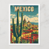 Mexico Vintage Beroemde Reisplaats Briefkaart (Voorkant)