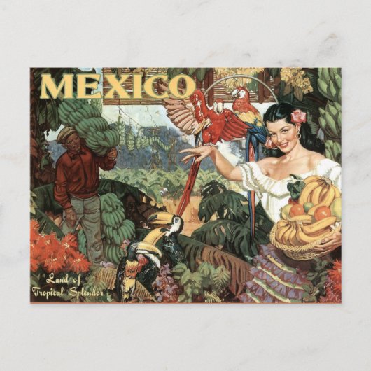 Mexico vintage-briefkaart briefkaart (Voorkant)