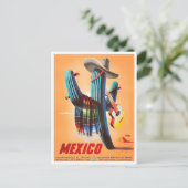 Mexico vintage-briefkaart briefkaart (Staand voorkant)