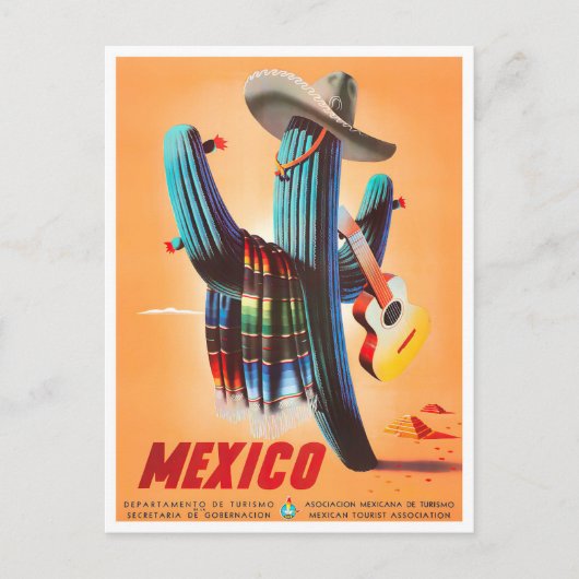 Mexico vintage-briefkaart briefkaart (Voorkant)