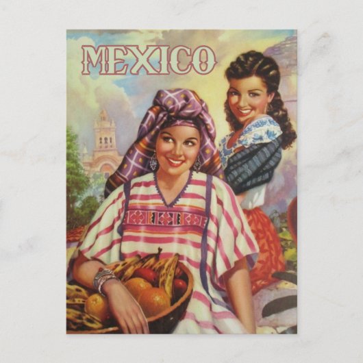 Mexico vintage-briefkaart briefkaart (Voorkant)