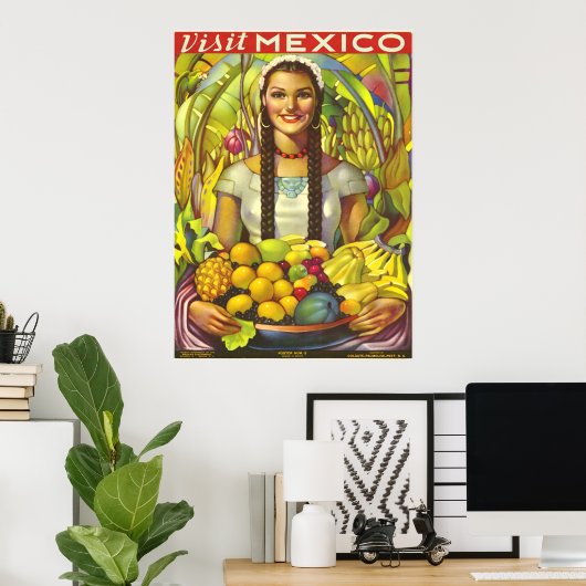 Mexico Vintage Poster (Thuiskantoor)
