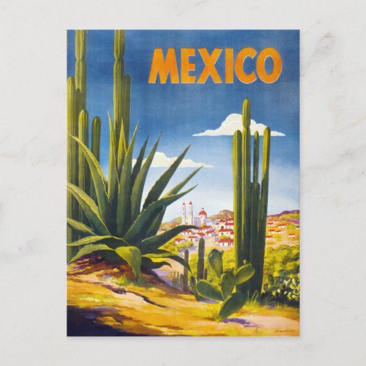 Mexico Vintage Poster hersteld Briefkaart (Voorkant)