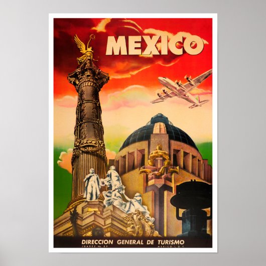Mexico vintage-poster poster (Voorkant)