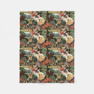 Mexico vintage-reisdeken fleece deken