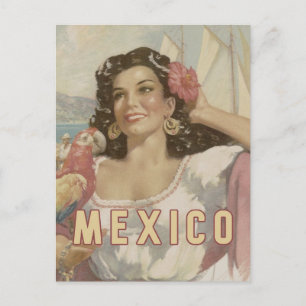 Mexico vintage Travel briefkaart