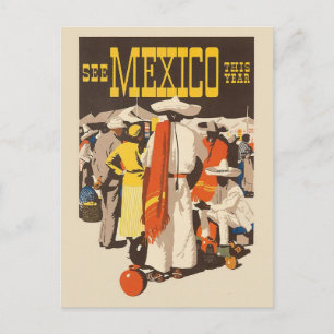 Mexico vintage Travel briefkaart
