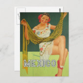 Mexico vintage Travel briefkaart (Voorkant / Achterkant)