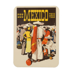 Mexico Vintage Travel Magnet Magneet