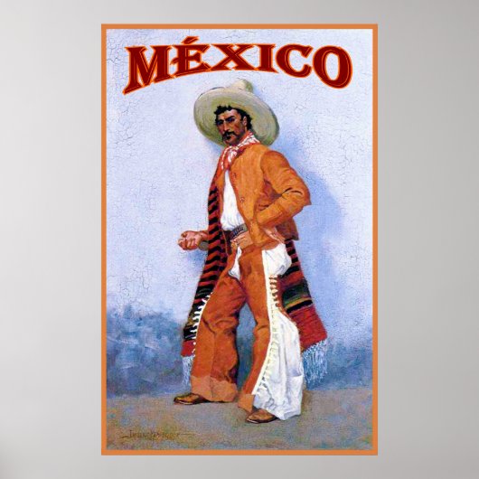 México ~ Vintage Travel Poster (Voorkant)