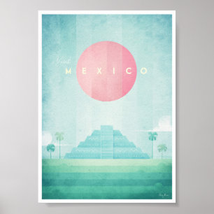 Mexico Vintage Travel Poster