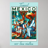Mexico Vintage Travel Poster (Voorkant)