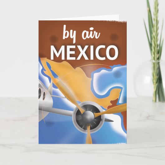 Mexico Vintage Travel poster Feestdagen Kaart (Voorkant)