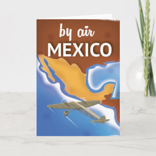 Mexico Vintage Travel poster Feestdagen Kaart