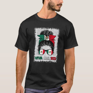 Mexico Viva Mexico Pride Mexicaanse vlag T-shirt