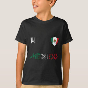 Mexico Vlag 14 Mexicaanse Voetbalfan Mannen Vrouwe T-shirt