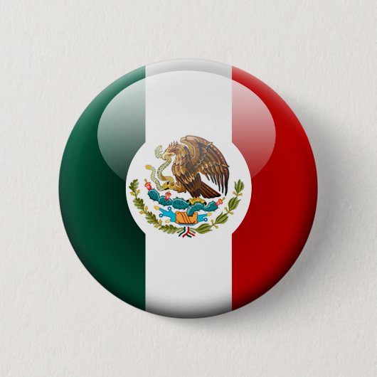 Mexico vlag 2.0 ronde button 5,7 cm (Voorkant)