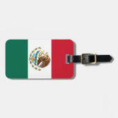 Mexico Vlag, Bandera de Mexicaanse Republiek Bagagelabel (Voorkant horizontaal)