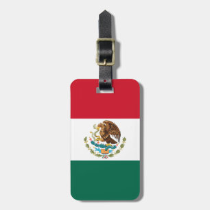 Mexico Vlag, Bandera de Mexicaanse Republiek Bagagelabel