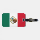 Mexico Vlag, Bandera de Mexicaanse Republiek Bagagelabel (Achterkant horizontaal)