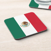 Mexico Vlag, Bandera de Mexicaanse Republiek Bier Onderzetter (Linkerzijde)