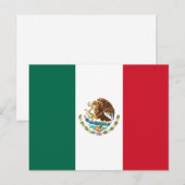 Mexico Vlag, Bandera de Mexicaanse Republiek Briefkaart (Voorkant / Achterkant)