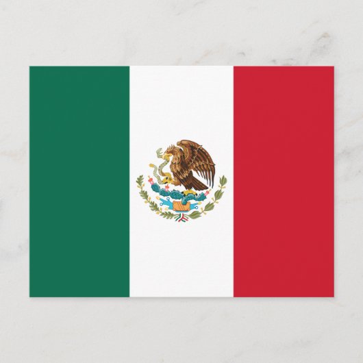 Mexico Vlag, Bandera de Mexicaanse Republiek Briefkaart (Voorkant)