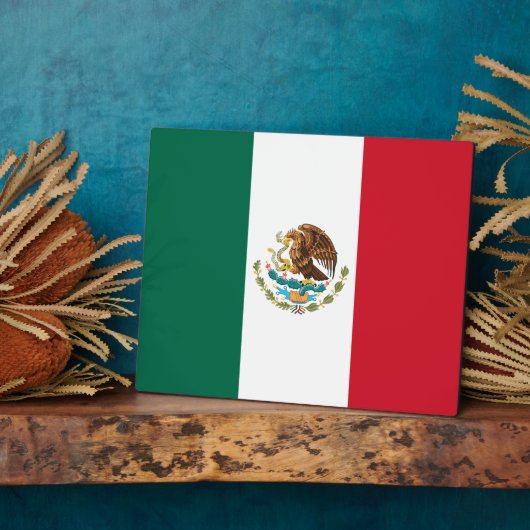Mexico Vlag, Bandera de Mexicaanse Republiek Fotoplaat (Zijkant)