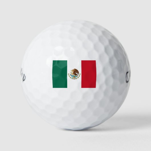 Mexico Vlag, Bandera de Mexicaanse Republiek Golfballen (Voorkant)