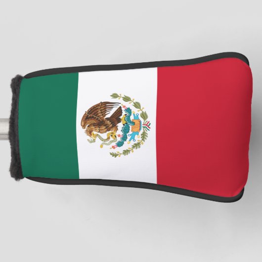 Mexico Vlag, Bandera de Mexicaanse Republiek Golfheadcover (Voorkant)