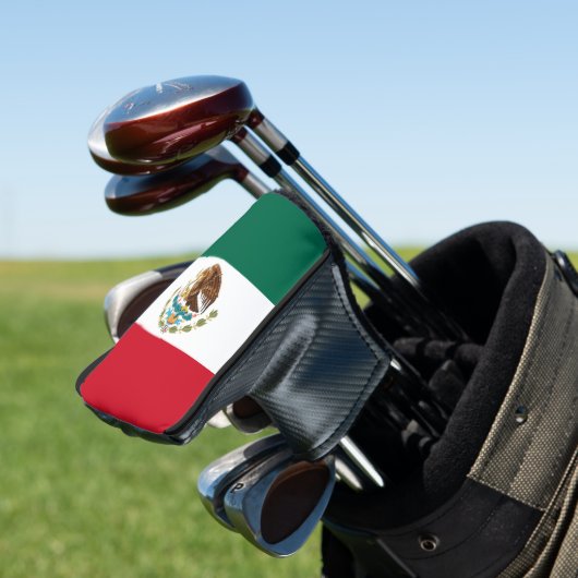 Mexico Vlag, Bandera de Mexicaanse Republiek Golfheadcover (Insitu)