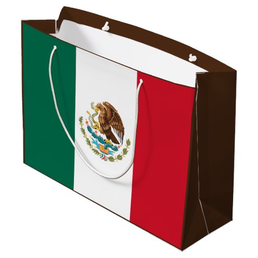 Mexico Vlag, Bandera de Mexicaanse Republiek Groot Cadeauzakje (Achterkant Gekanteld)